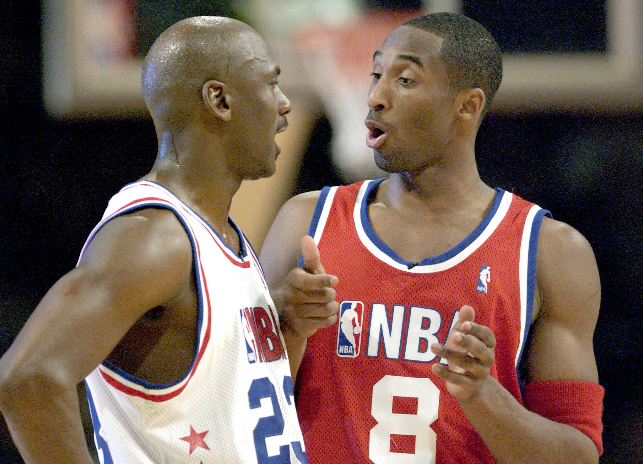 Jordan y Bryant, durante el 'All Star' de 2002.