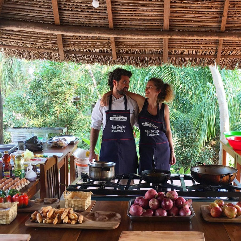 Foto de Yelel y Silvia en Bolivia. Imagen facilitada por el propio cocinero.