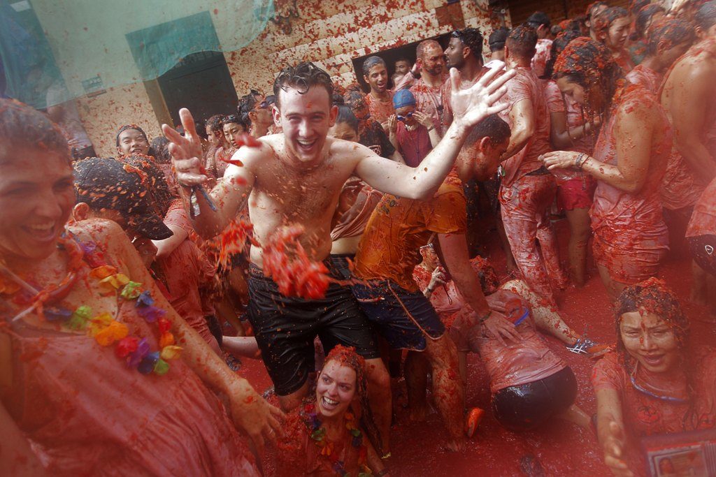 Comunidad Valenciana.Valencia.31/08/2016.Tomatina de Buñol.Fotografía de Jesus Signes. TFGP.