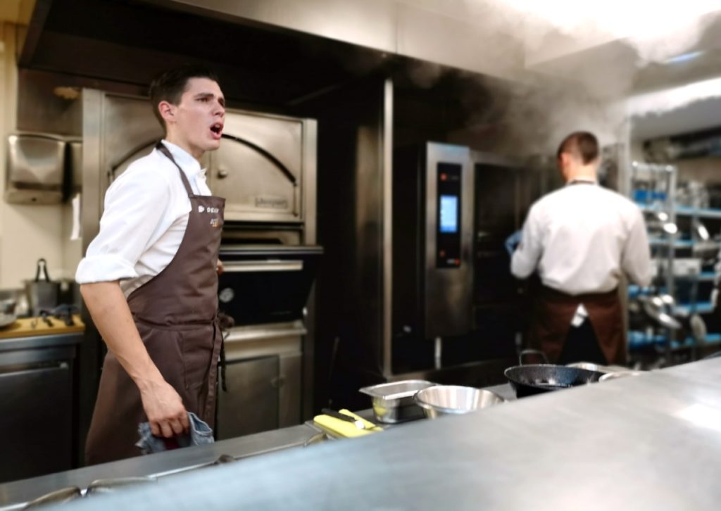 Un cocinero en Mugaritz. 