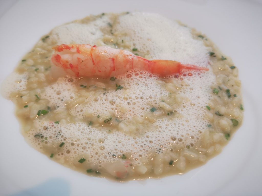 Arroz, gamba. Riff. Trelis
